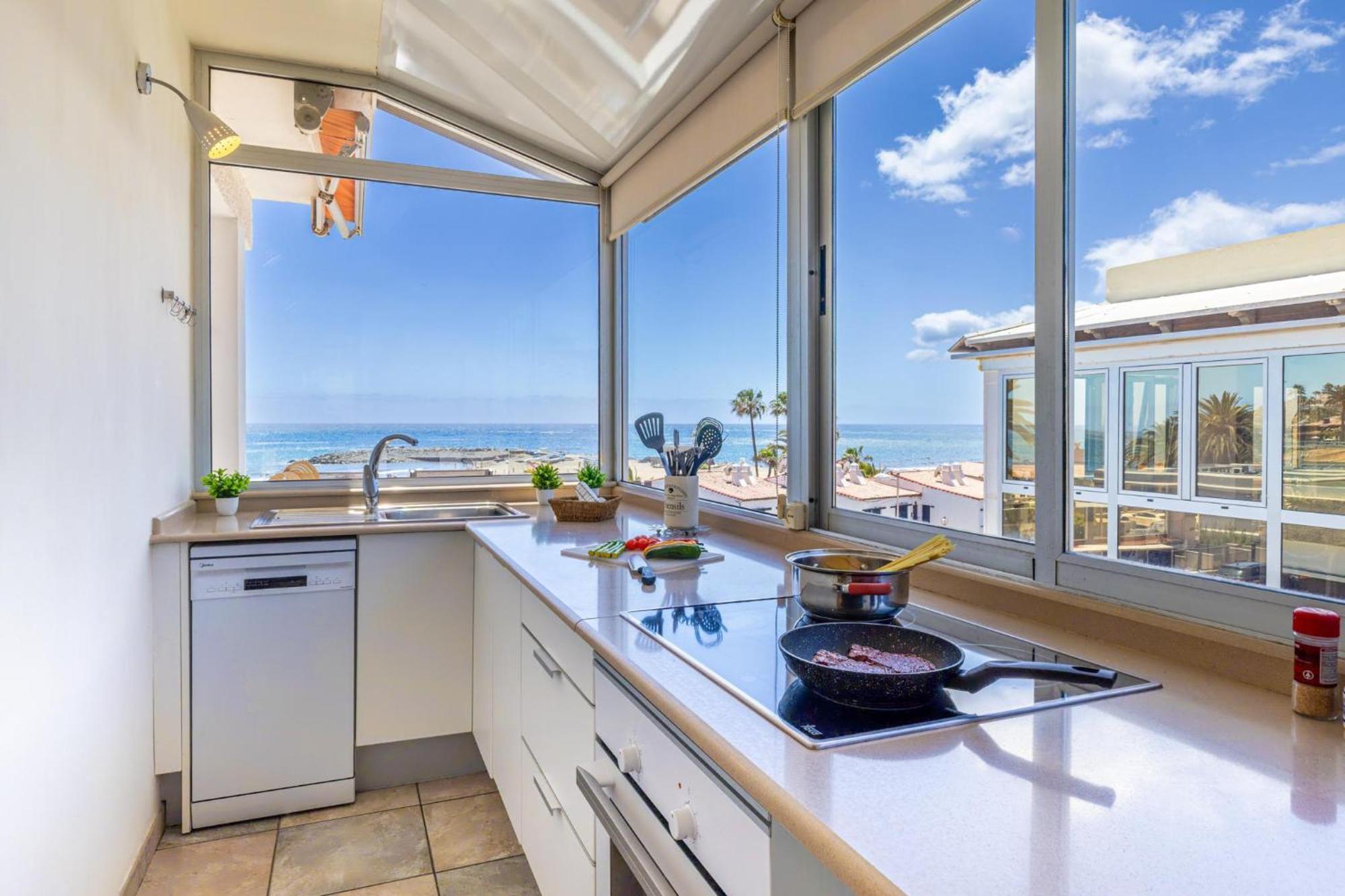 Atico Apartamento Las Burras Playa San Agustin  Ngoại thất bức ảnh
